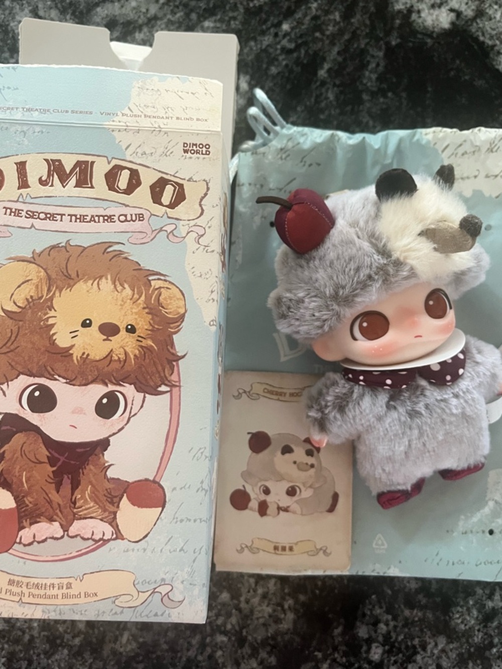 Pop Mart Dimoo Secret Theater Club Plush - Cherry Hoglet